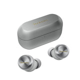 Technics EAH-AZ100E-S Auriculares Inalámbricos con Cancelación De Ruido, Bluetooth Multipunto, Voice Focus AI, Cómodos Auriculares Internos, Color Plateado