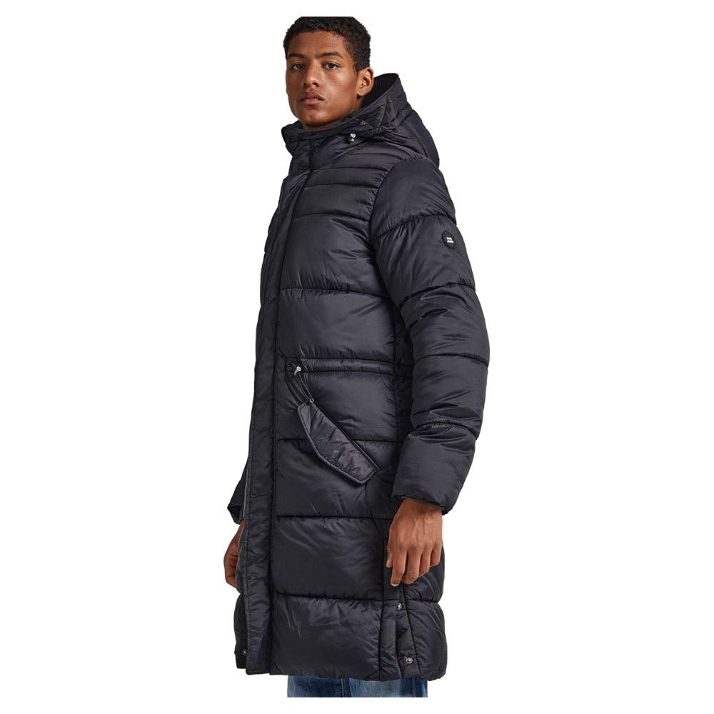 Pepe Jeans Blai Puffer Parka, Negro (Black), S para Hombre