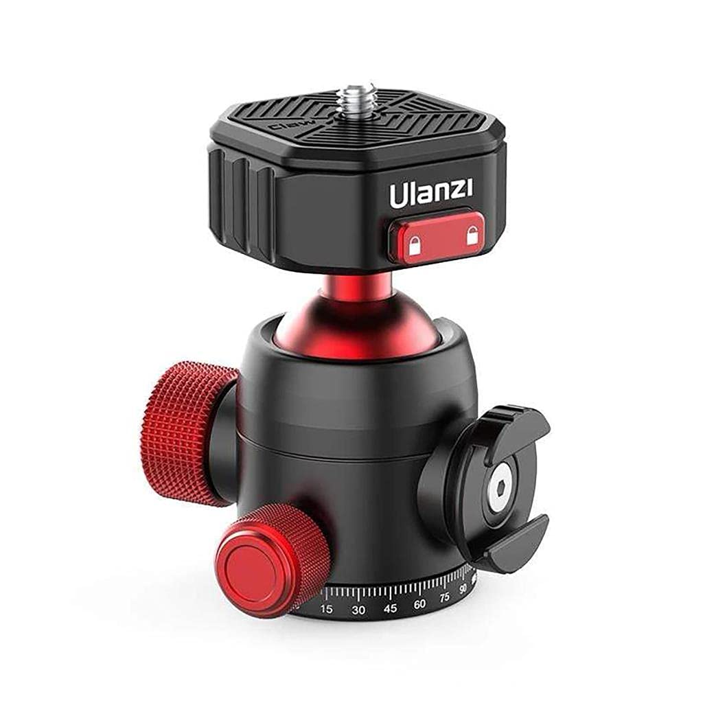 Cabezal Giratorio Ulanzi U-100 con rótula y Soporte Cold Shoe-Mount