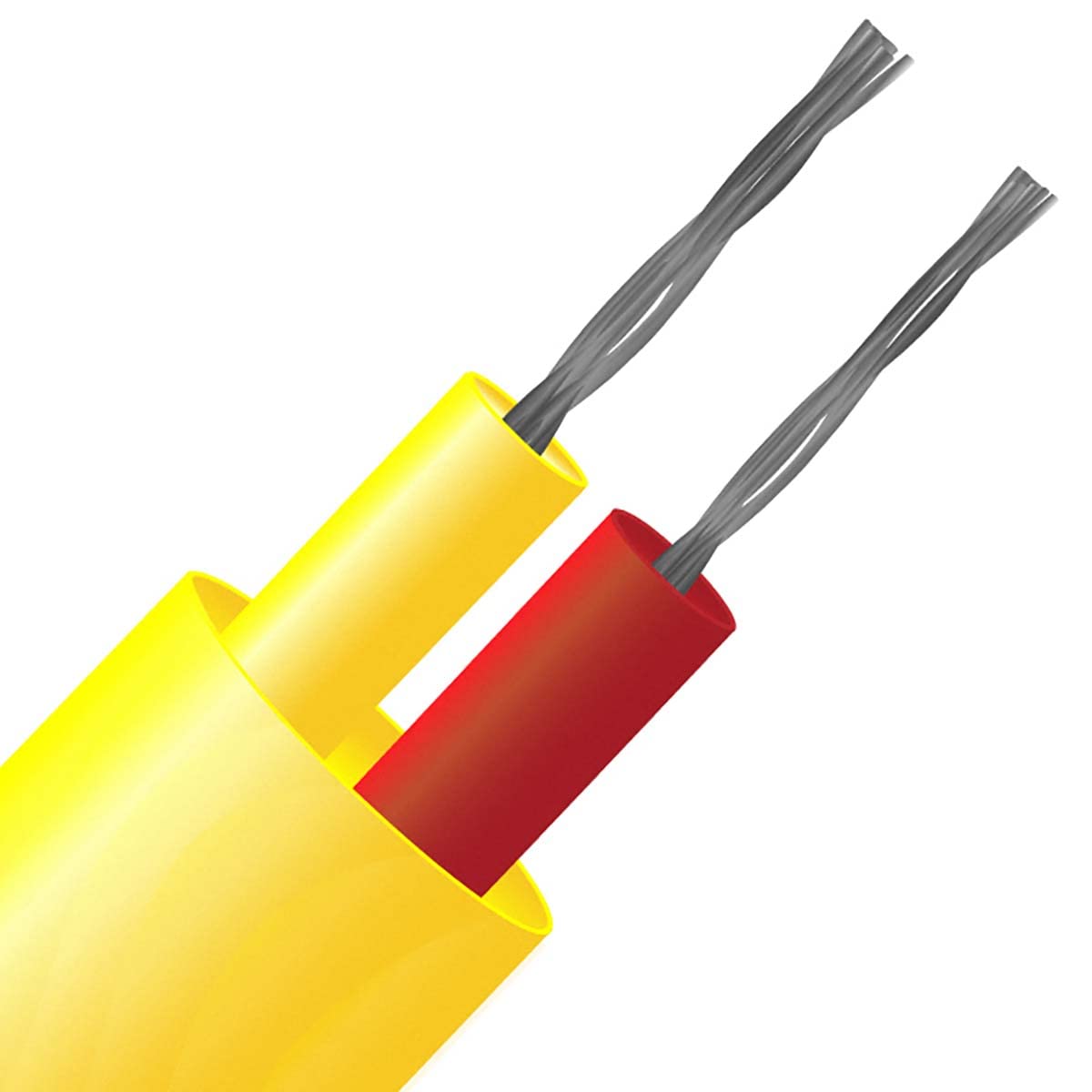 RS PRO 1/0,3 mm PFA aislado cable termopar para termopar tipo K, L. 100 m, máx. +250 °C