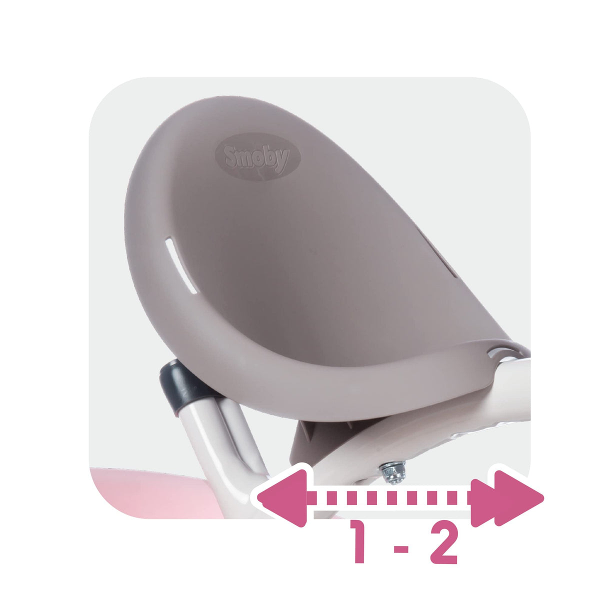 Smoby- Triciclo Baby Balade Rosa (741401)
