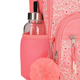Pepe Jeans Nahid Mochila Compact 2 Ruedas Rosa 32x43x21 cms Poliéster by Joumma Bags