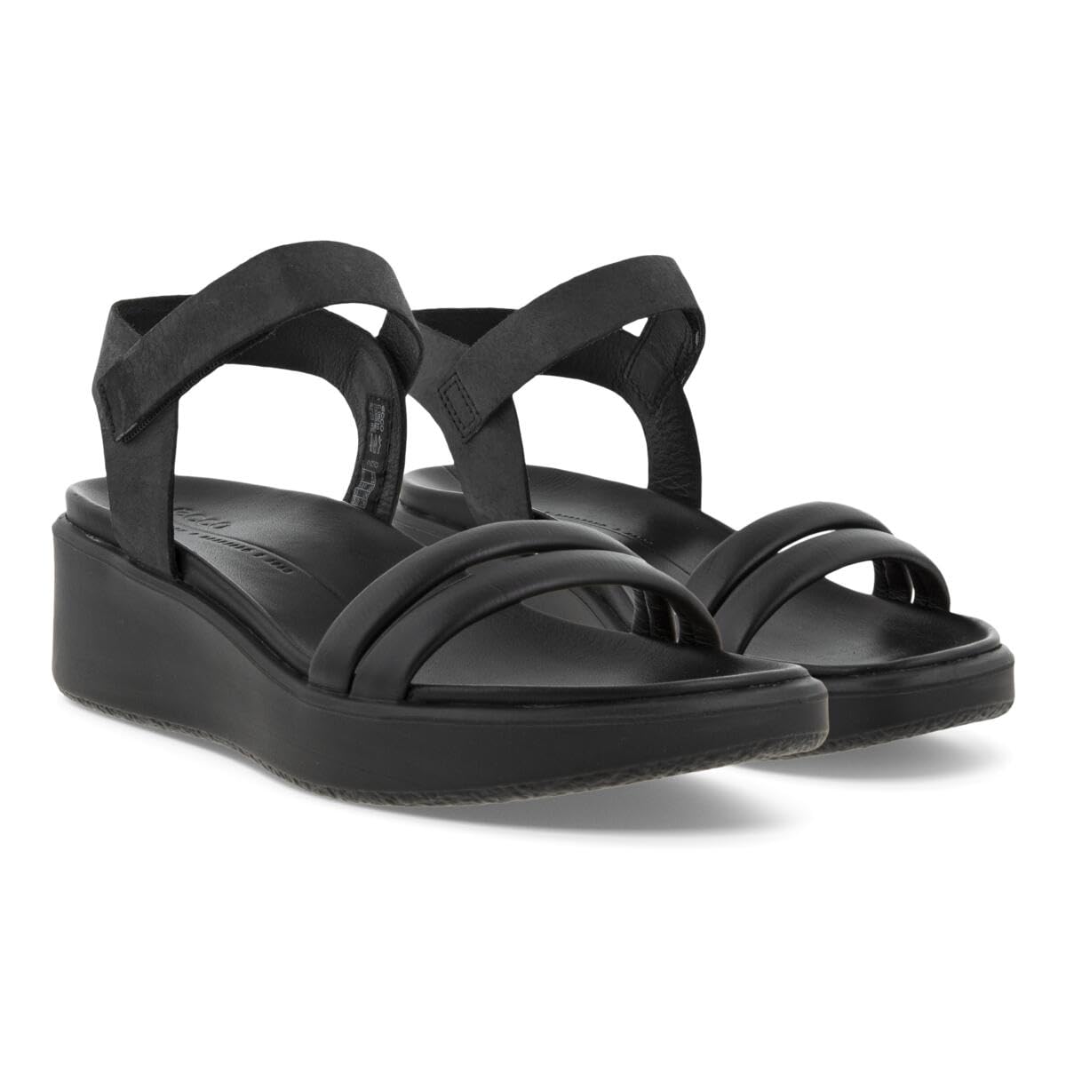 ECCO Flowtedge LX, Sandalias con tacón Mujer, Color Negro, 38 EU
