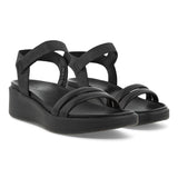ECCO Flowtedge LX, Sandalias con tacón Mujer, Color Negro, 38 EU