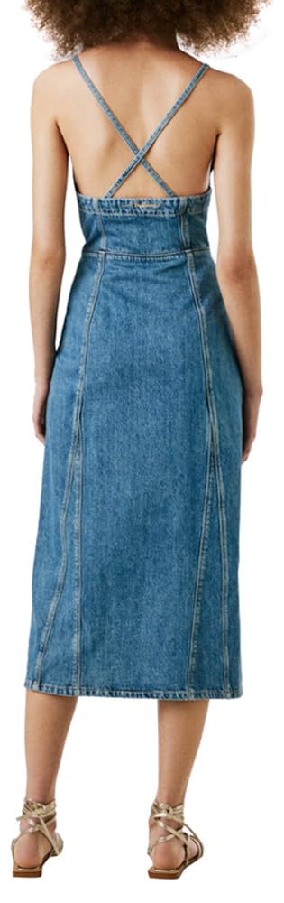 Pepe Jeans Elodie Vestido, Azul (Mezclilla), L para Mujer