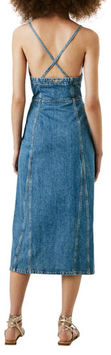 Pepe Jeans Elodie Vestido, Azul (Mezclilla), L para Mujer