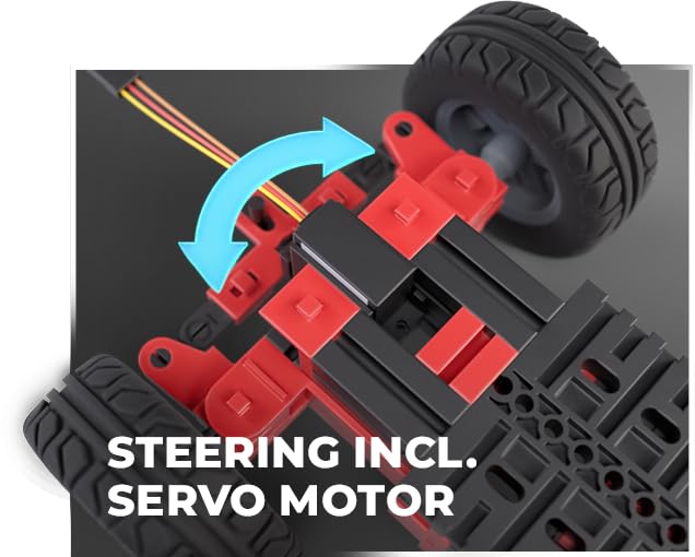 fischertechnik Maker Kit Car 571900 — robot programable, kit de construcción para entusiastas de la tecnología, a partir de 14 años