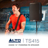 Alto Professional TS415 Altavoz PA Activo de 2500W 15" con Mezclador de 3 Canales, Streaming Bluetooth, Emparejamiento Inalámbrico de Altavoces, DSP y App Alto