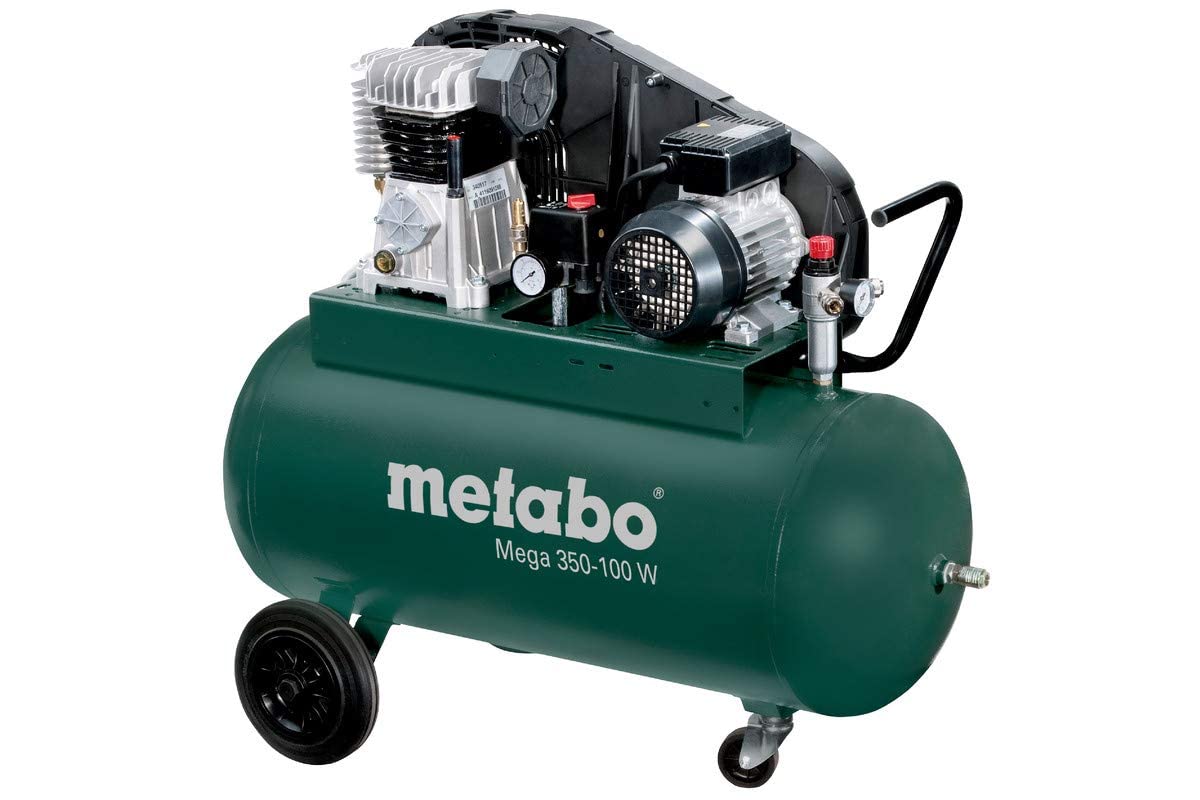 Metabo Mega 350-100 W - Compresor 3 CV 90 litros correas