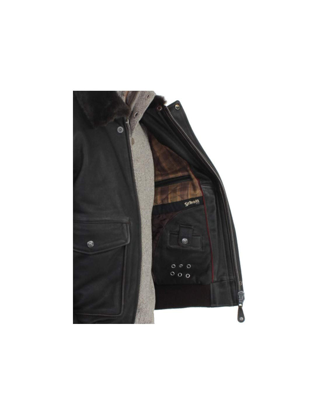 Schott NYC LC5331X, Chaqueta para Hombre, Ant., M