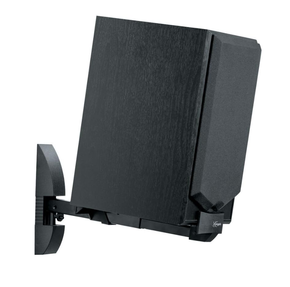 Vogel's VLB 200, Soporte de Pared para Altavoces (2x), Negro, Máx 20 Kg