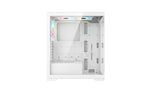 Vida Vetro - Carcasa Blanca ARGB para Juegos con Cristal Frontal y Lateral, ATX, 3 Ventiladores ARGB, 6 Puertos PWM ARGB