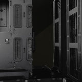 Cooler Master HAF 700 EVO Caja PC - Full Tower, Admite E-ATX, 5 Fans Preinstalados, Soportes de Radiador Giratorios, High-Airflow Cooling, Display LCD Real-Time, Aspas ARGB Edge-Lit