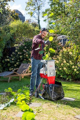 IKRA trituradora eléctrica de jardín ILH 3000 S, potente 3000 W, grosor de ramas de hasta 44 mm, incl. bolsa colectora de 45 l