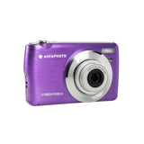 AGFA Photo Realishot DC8200 - Cámara Digital Compacta, 18MP, Video Full HD, Pantalla LCD 2.7'', Zoom Óptico 8X, Batería de Litio y Tarjeta SD de 16GB - Violeta
