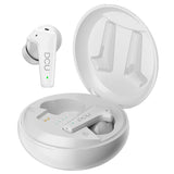 DCU TECNOLOGIC | Auriculares con Cancelación de Ruido Activa Feedforward | Auriculares Bluetooth 5.0/5.2 | Blanco