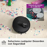 Bosch - Robot Aspirador Spotless MAX, BCRDW3B, aspira y friega, Potencia 11.000 Pa, Almohadillas giratorias, estación Seca-húmeda, Visión Inteligente luz estructurada, Bosch Home Connect App, Negro