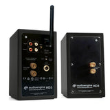 Audioengine A2 HD 60W Enceintes de Bureau alimentées Sans Fil | DAC 24 bits USB et amplificateur analogique intégrés | aptX HD Bluetooth, entrées USB, RCA et 3, 5 mm | Cbles Inclus (Noir)