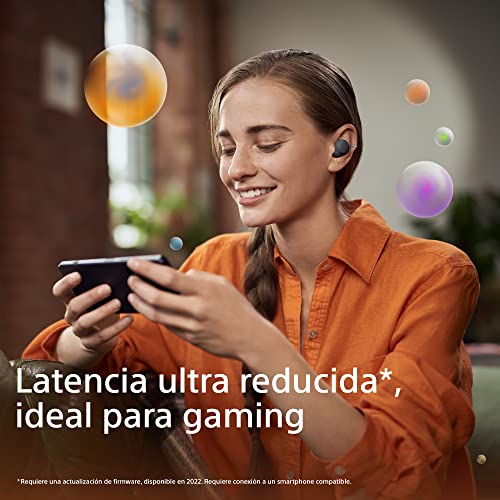 Sony Auriculares LinkBuds S True Wireless Noise Cancelling, Conexión Bluetooth multipunto, Micrófono para Llamadas de teléfono, Bluetooth 5.2, Azul Tierra