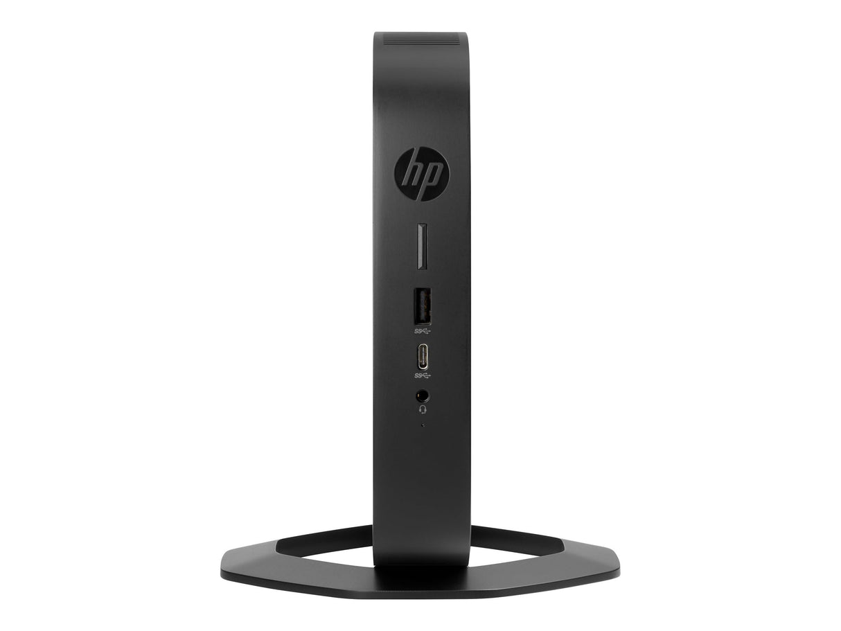 HP t540 – Thin Client – USFF – 1 x Ryzen Embedded R1305G / 1.5 GHz – RAM 8 GB – Flash 64 GB – eMMC – Radeon Vega 3-1GbE, Bluetooth 5.2, Wi-Fi 6 – Win 10 IoT Enterprise for Thin Clients – Negro