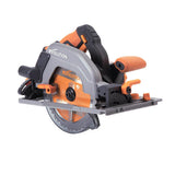 Evolution Power Tools R185CCSX-Li Sierra circular sin cable compatible con carril 18v Li-Ion, sin escobillas, Incluye hoja TCT Multi-Material, Corta Madera, Metal, Plástico, Batería no incluida, 185mm