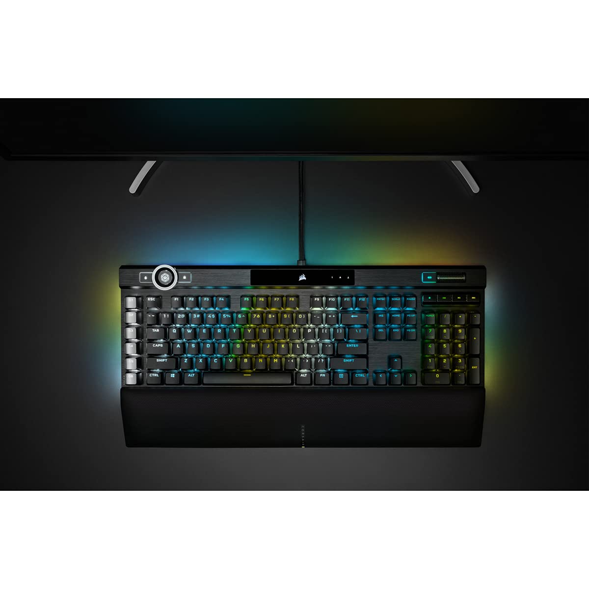 Corsair Compatible con K100 RGB Gaming Tastatur, Compatible con OPX, RGB LED - Negro