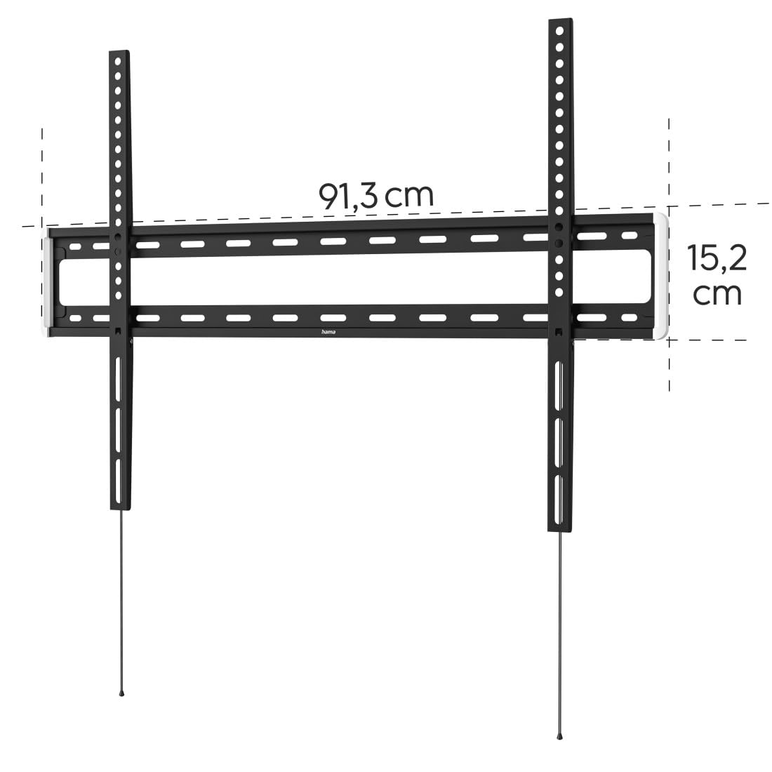Hama | Soporte de Pared para TV de 46" a 100" (Soporte Fijo de Pared, Pantallas de hasta 254cm, Carga máx de 75kg, VESA 800 x 600)
