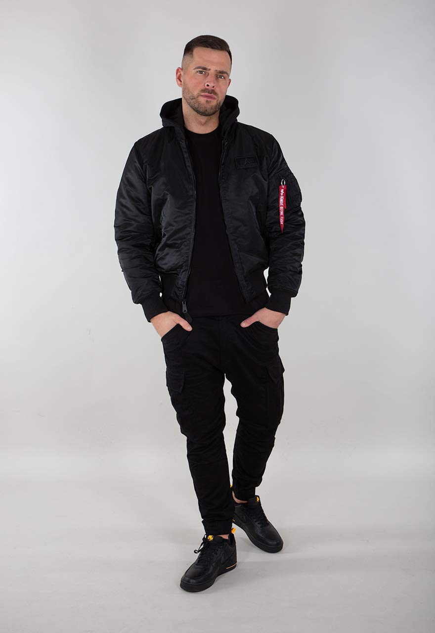 ALPHA INDUSTRIES MA-1 ZH Back Print jackets 128113 285-black/reflective