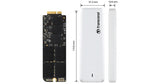 Transcend JetDrive 725 - Disco duro sólido interno SSD de 960 GB para MacBook Pro (Retina) de 15" y carcasa USB 3.0, color plateado