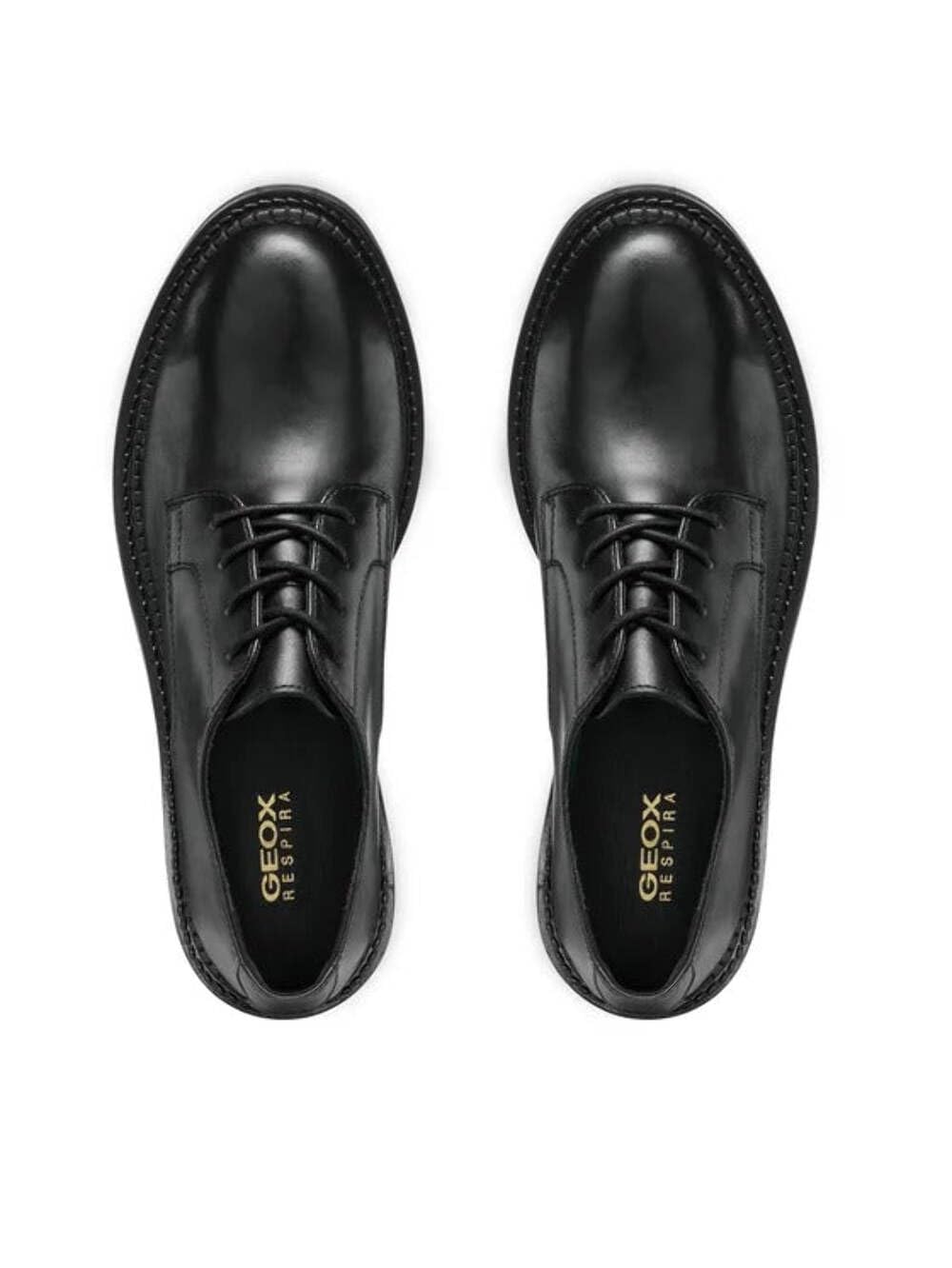 Geox D Serilda E, Oxford Mujer, Negro, 40 EU