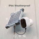 IMILAB Cámara Exterior inalámbrica Solar Color visión, PTZ cámara vigilancia 2.5 K con batería integrada, AI/PIR detección Humana, Audio bidireccional, Alexa/IP66, Panel Solar no Incluido
