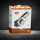 V-MODA XS-U-WSILVER - Auriculares de Diadema Cerrados (reducción de Ruido), Blanco y Plateado