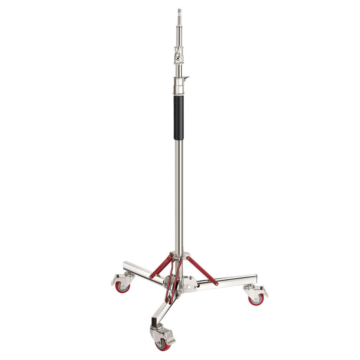 NEEWER Soporte de Luz de Servicio Pesado con Ruedas Soporte de Trípode Ajustable con 100% Acero Inoxidable Soporte de Base con Ruedas Compatible con Fotografía Softbox de Estudio Altura Máx: 305 cm