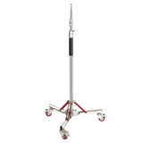 NEEWER Soporte de Luz de Servicio Pesado con Ruedas Soporte de Trípode Ajustable con 100% Acero Inoxidable Soporte de Base con Ruedas Compatible con Fotografía Softbox de Estudio Altura Máx: 305 cm