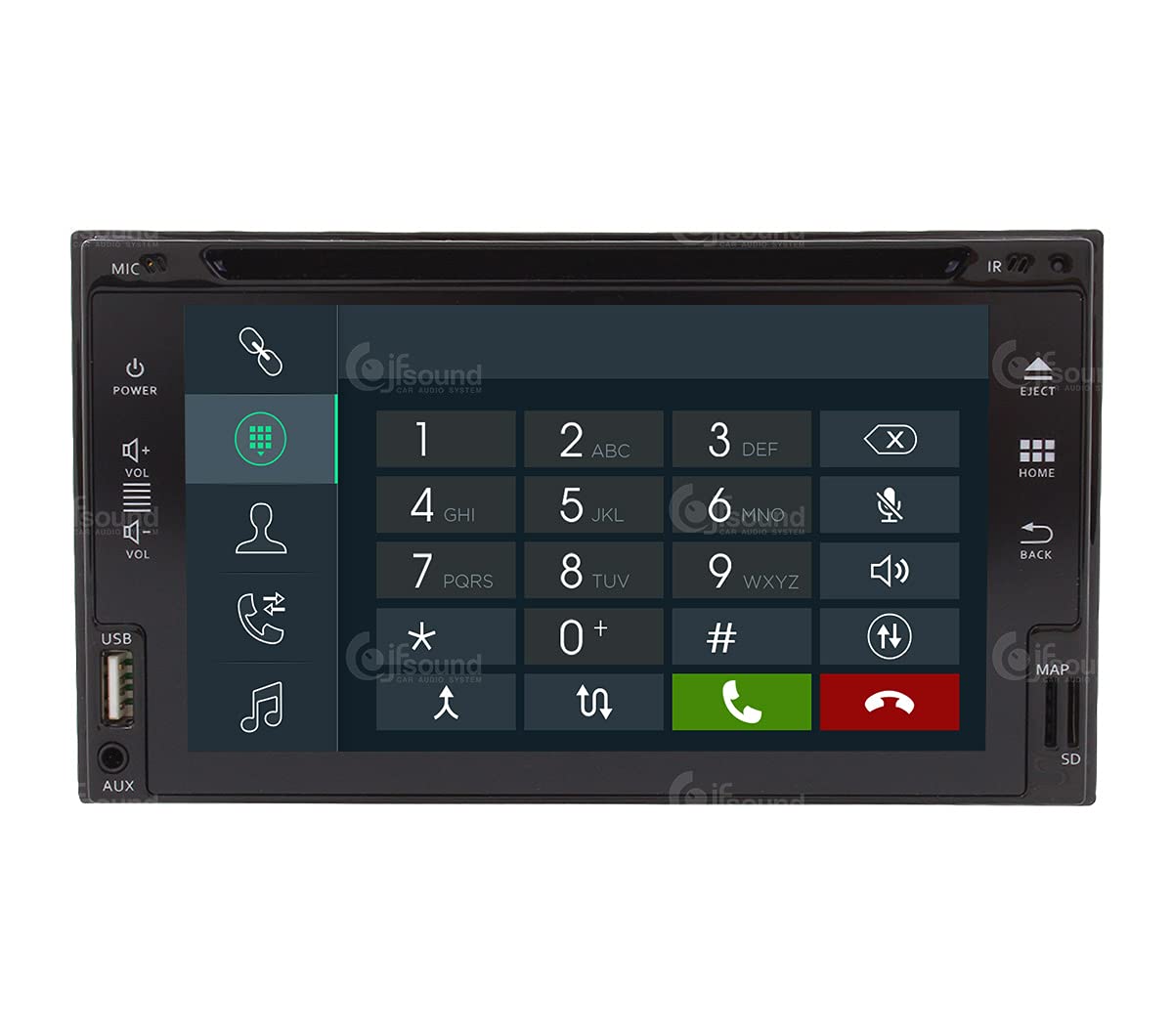 Autorradio Universal 2 DIN Android GPS Bluetooth WiFi Dab USB Pantalla táctil Full HD 6,2" procesador de 8 núcleos y comandos de Voz