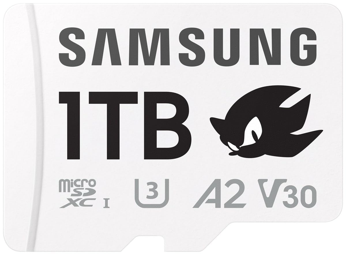Samsung Tarjeta microSD Sonic Pro Plus para Consola de Juegos, Tarjeta de Memoria 1 TB, UHS-I U3, Full HD y 4K UHD, hasta 180 MB/s, MB-MD1T0SA