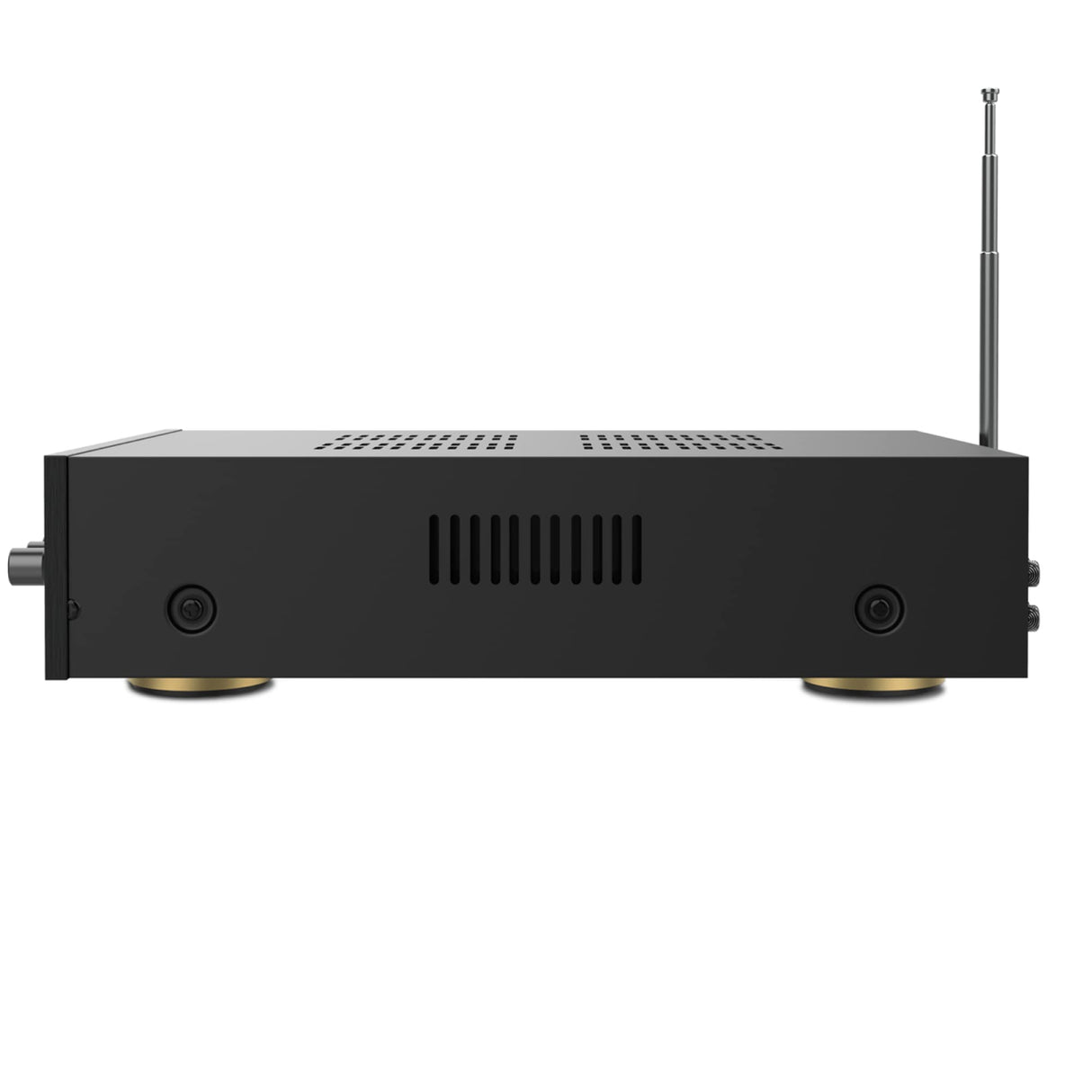 Audibax Miami - Amplificador de Audio HiFi - Conexión Bluetooth - Potencia de 100W + 100W - Entradas para Micrófonos, SD y USB - Amplificador HiFi Estéreo con Reproductor MP3 y Radio FM