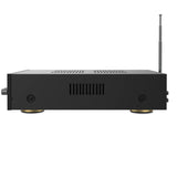 Audibax Miami - Amplificador de Audio HiFi - Conexión Bluetooth - Potencia de 100W + 100W - Entradas para Micrófonos, SD y USB - Amplificador HiFi Estéreo con Reproductor MP3 y Radio FM