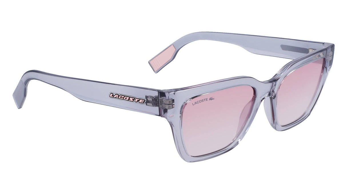 Lacoste Women's Sunglasses L6002S - Light Grey with Gradient Rose Flash Lens