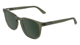 Calvin Klein Men's Sunglasses CK25536S - Transparent Khaki with Solid Green Lens