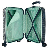Pepe Jeans Alenka Juego de Maletas Azul 55/68 cms Rígida ABS Cierre TSA 104L 6,64 kgs 4 Ruedas Dobles Equipaje Mano by Joumma Bags