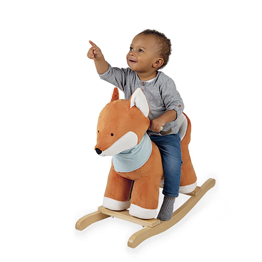KALOO - Les Amis - Balancín de Zorro Paprika, Altura del Asiento de 35 Cm, A Partir de 12 Meses de Edad, K970001