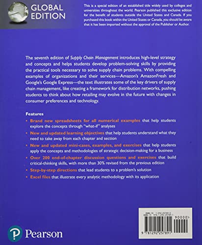 Supply Chain Management: Strategy, Planning, and Operation, Global Edition (Business and Economics)