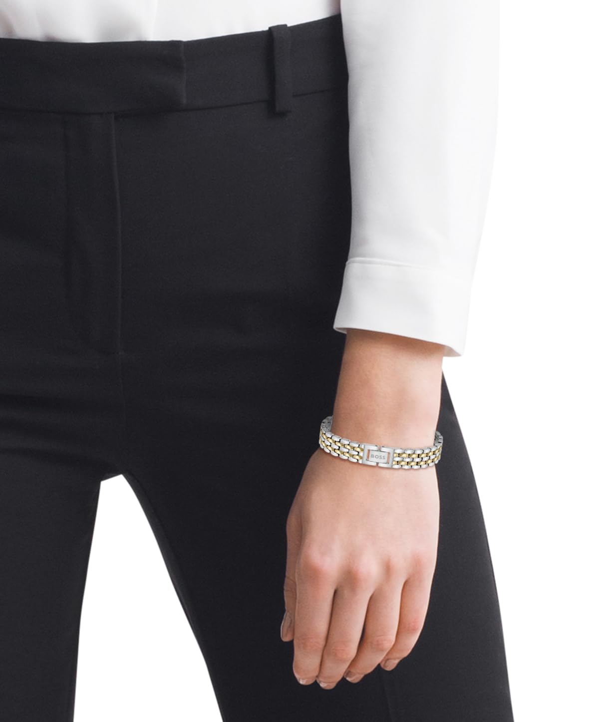 BOSS Jewelry Pulsera de Eslabones para Mujer Colección ISLA Bicolor - 1580517
