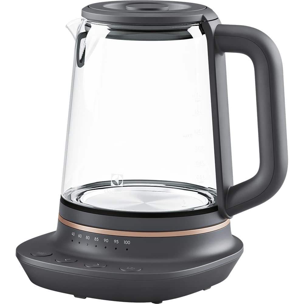 Electrolux 910 003 588 E7GK1-8BP Tetera, 1.7 camas, Negro, Cobre