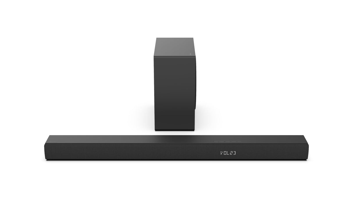 Hisense HS3100 - Barra de Sonido 3.1, 480W, Dolby Audio, DTS Virtual X, Bluetooth 5.3, HDMI ARC/Optical/AUX/USB, 6 Modos de Sonido, Modo TV, EzPlay