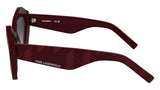 KARL LAGERFELD KL6199S Gafas, Burgundy, 53 EU para Mujer
