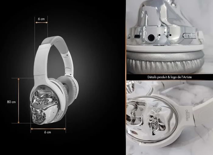 ORLINSKI Auriculares Bluetooth 5.1 Inalámbricos, Altavoz 40mm, Batería 200mAh, 6 Horas de Uso V2-2025