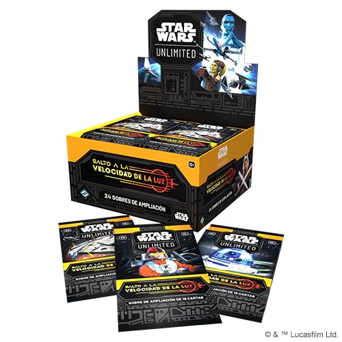 Fantasy Flight Games | Star Wars Unlimited Juego De Cartas Coleccionables Salto a la velocidad de la luz | Caja de 24 Sobres | A Partir de 12 Años | Para 2 Jugadores | 30 Minutos por Partida | Español