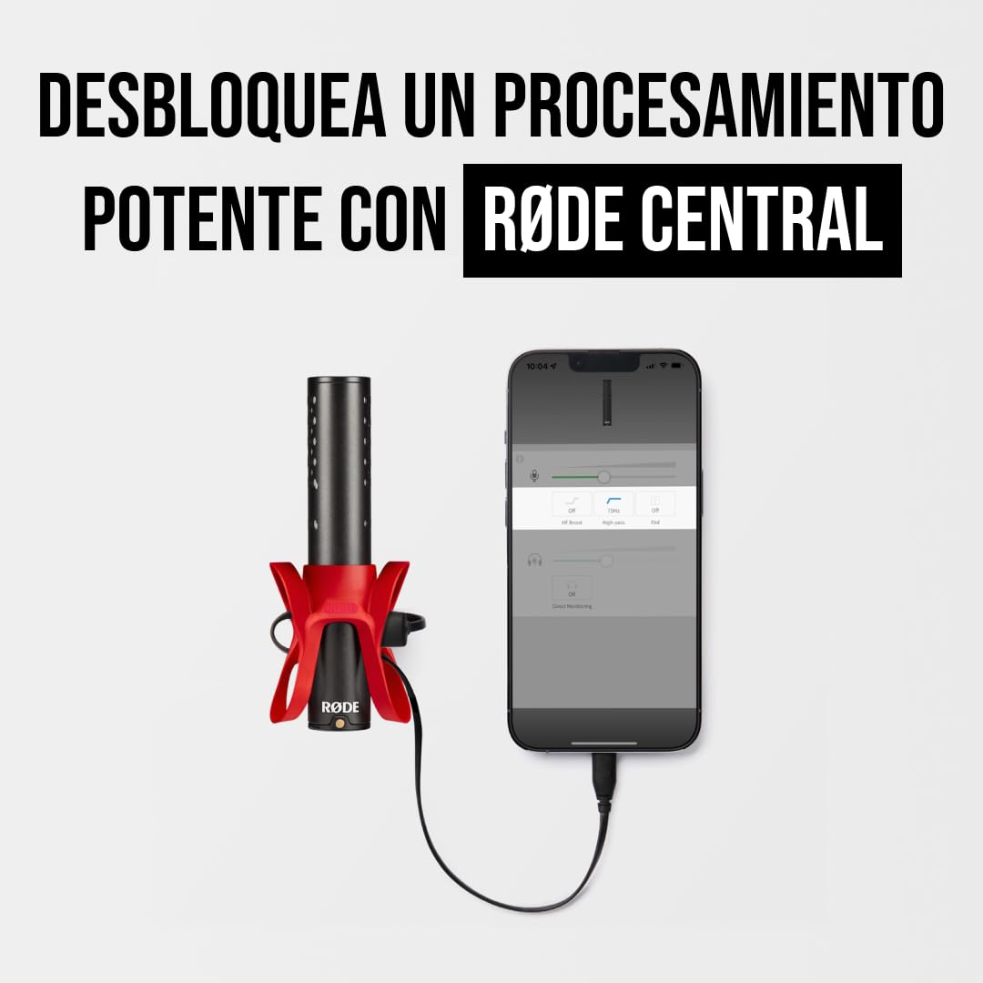 RØDE VideoMic GO II Micrófono de cañón ultracompacto para cámara con salidas de 3,5 mm y USB para cine, creación de contenido, podcasting y videollamadas